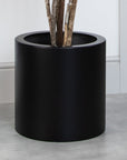Artificial Olive Tree in Black Round Planter