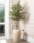 Artificial Olive Tree UV/IFV in Lena Beige Planter