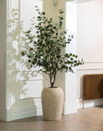 Artificial Eucalyptus Tree UV/IFV In Lena Beige Planter