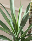 Artificial Yucca Tree UV/IFV in Black Planter
