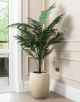 Artificial Paradise Palm Tree UV/IFV in Antique White Planter
