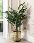 Artificial Paradise Palm Tree UV/IFV in Gold Metal Planter