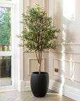 Artificial Olive Tree UV/IFV in Black Planter