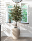 Artificial Olive Tree UV/IFV in Lena Beige Planter