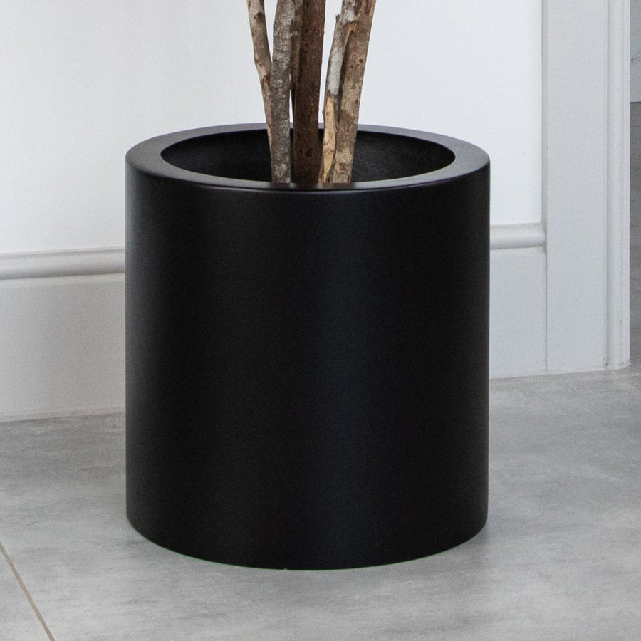 Artificial Olive Tree in Black Round Planter