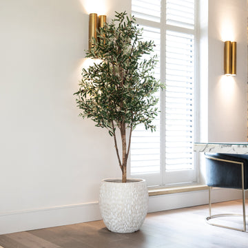 Artificial Olive Tree UV/IFV in Royal Stone Planter