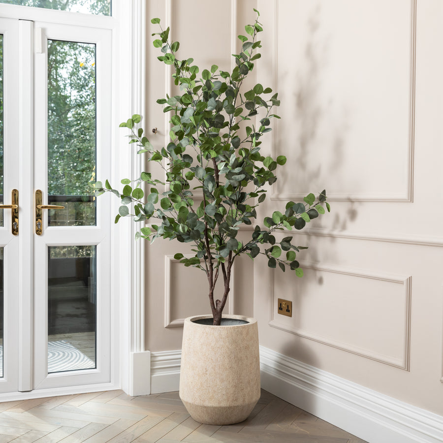 Harrith Beige Stone Planter