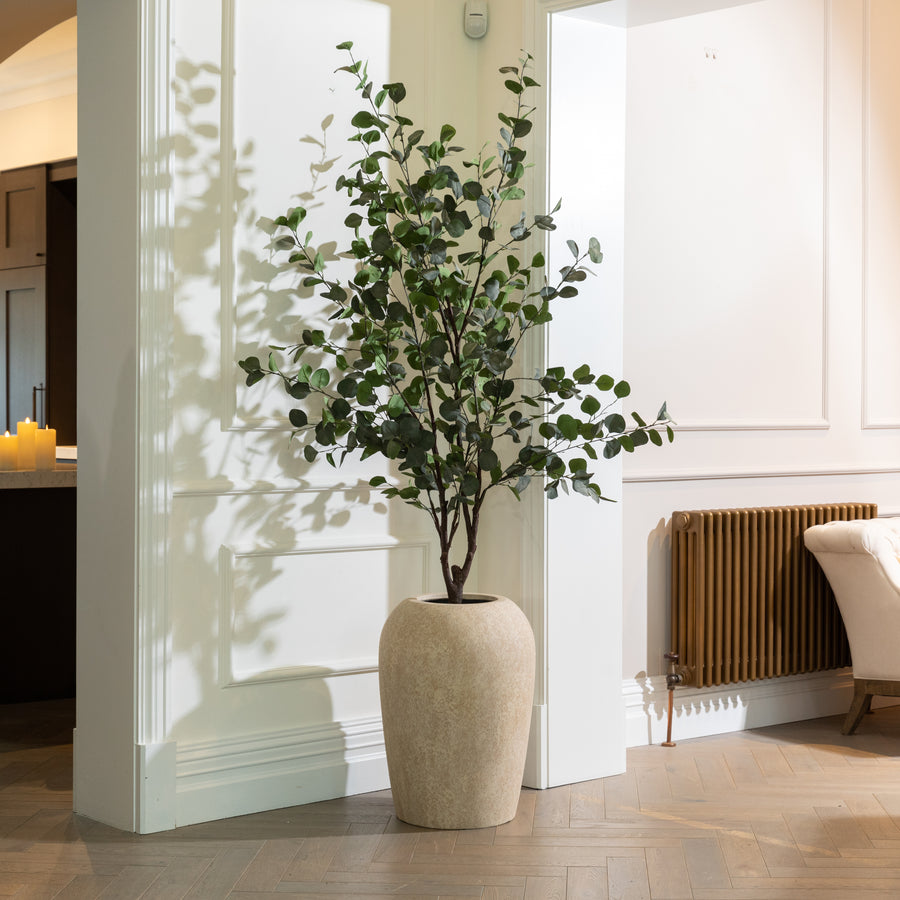 Lena Beige Stone Planter