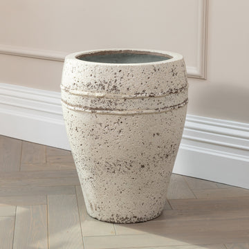 Ares White Stone Planter