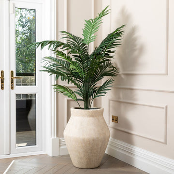 Artificial Paradise Palm Tree UV/IFV in Fleuri Beige Planter